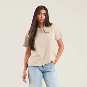 Nuuds everyday tee in bone XS
